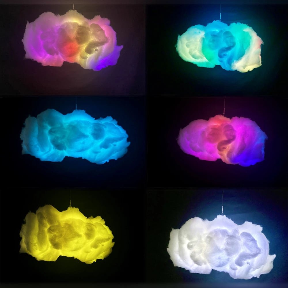 3D RGBIC Cloud Light - USB Powered with APP Control, Music Synchronization, and Lightning Simulation for Bedroom Ambiance - ThingsThatMakeSense