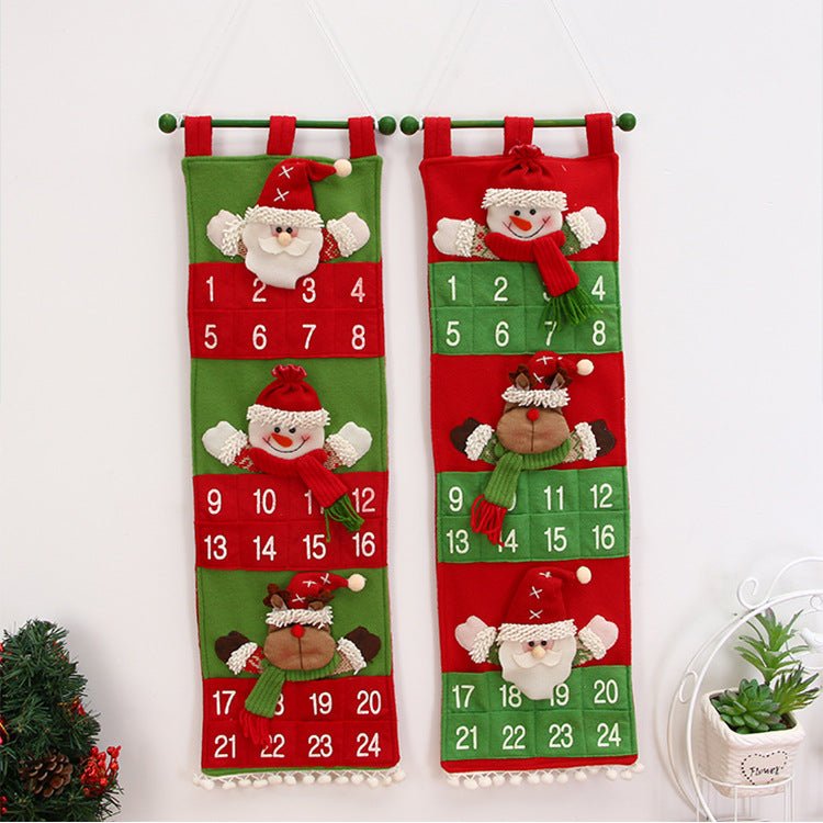 Christmas Advent Calendars | Wall hanging Advent Calendars | Gnome Christmas Date Blocks - ThingsThatMakeSense