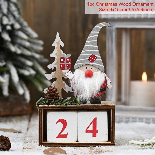 Christmas Advent Calendars | Wall hanging Advent Calendars | Gnome Christmas Date Blocks - ThingsThatMakeSense