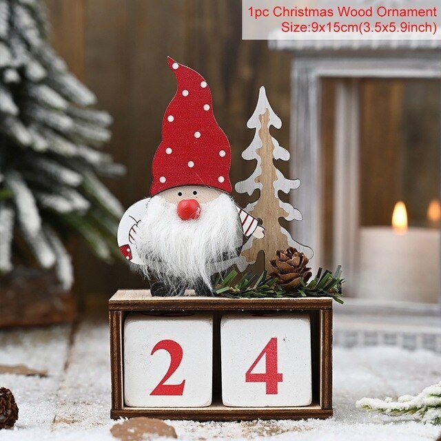 Christmas Advent Calendars | Wall hanging Advent Calendars | Gnome Christmas Date Blocks - ThingsThatMakeSense