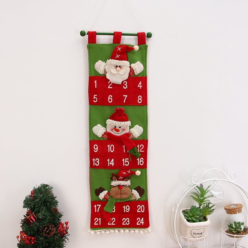 Christmas Advent Calendars | Wall hanging Advent Calendars | Gnome Christmas Date Blocks - ThingsThatMakeSense