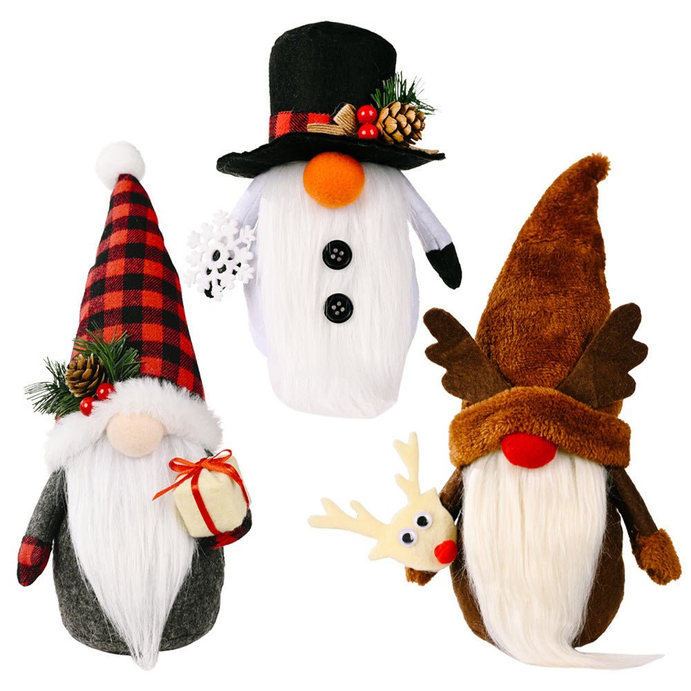 Christmas Gnomes | Snowman, Santa, and Reindeer - ThingsThatMakeSense