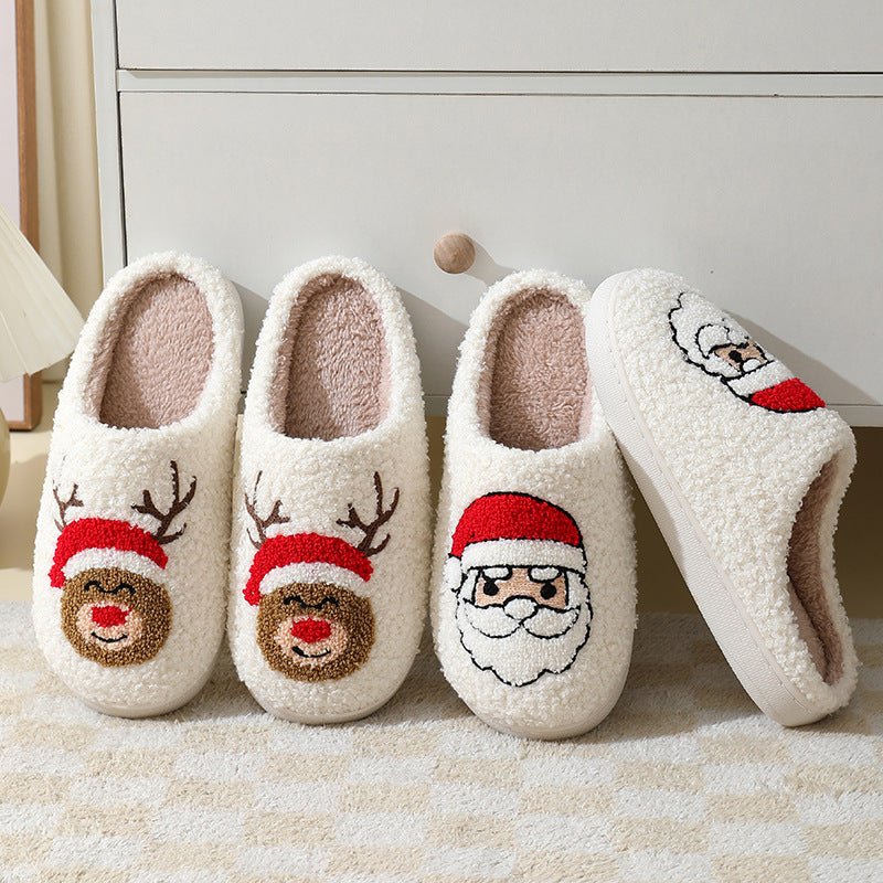 Christmas Slippers | Santa Claus | Reindeer | Gingerbread Man | Christmas Tree | Fox - ThingsThatMakeSense