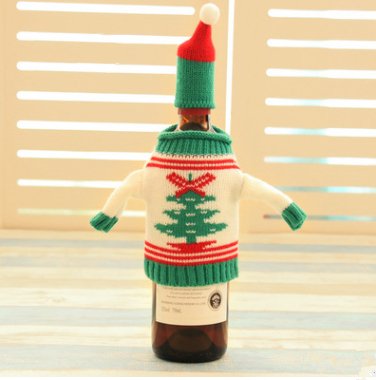 Knitted Ugly Christmas Sweater for Wine Bottle - ThingsThatMakeSense