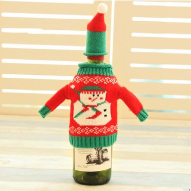 Knitted Ugly Christmas Sweater for Wine Bottle - ThingsThatMakeSense