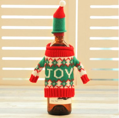 Knitted Ugly Christmas Sweater for Wine Bottle - ThingsThatMakeSense