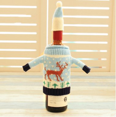 Knitted Ugly Christmas Sweater for Wine Bottle - ThingsThatMakeSense